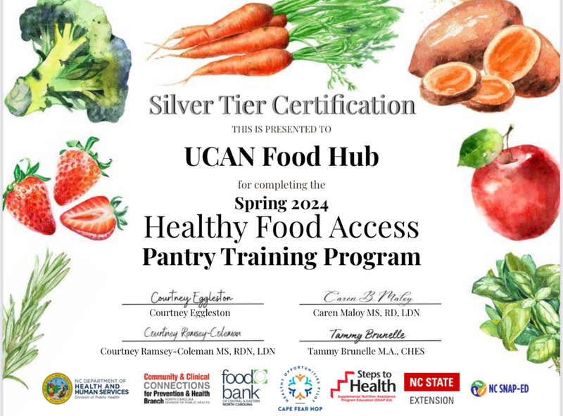 UCAN Food Hub Silver Tier Certification