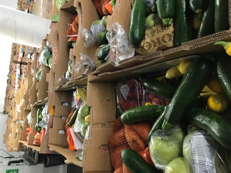 Fresh produce prepared for community food access