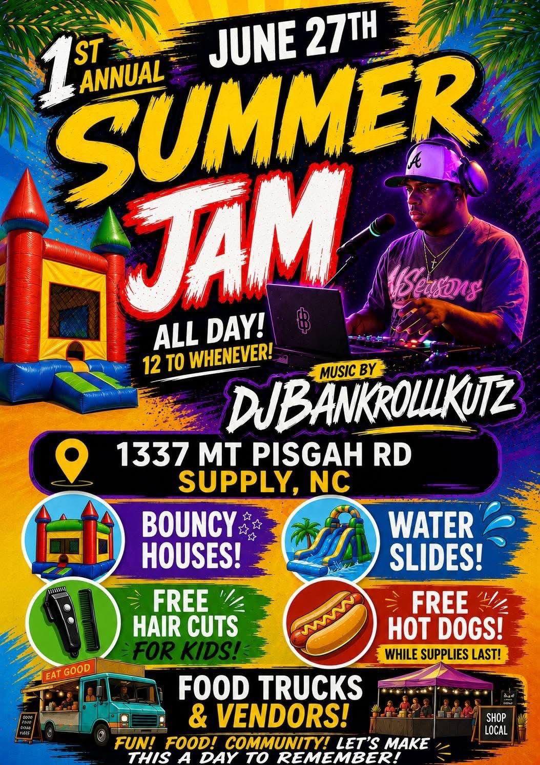 1st Annual UCAN Summer Jam flyer