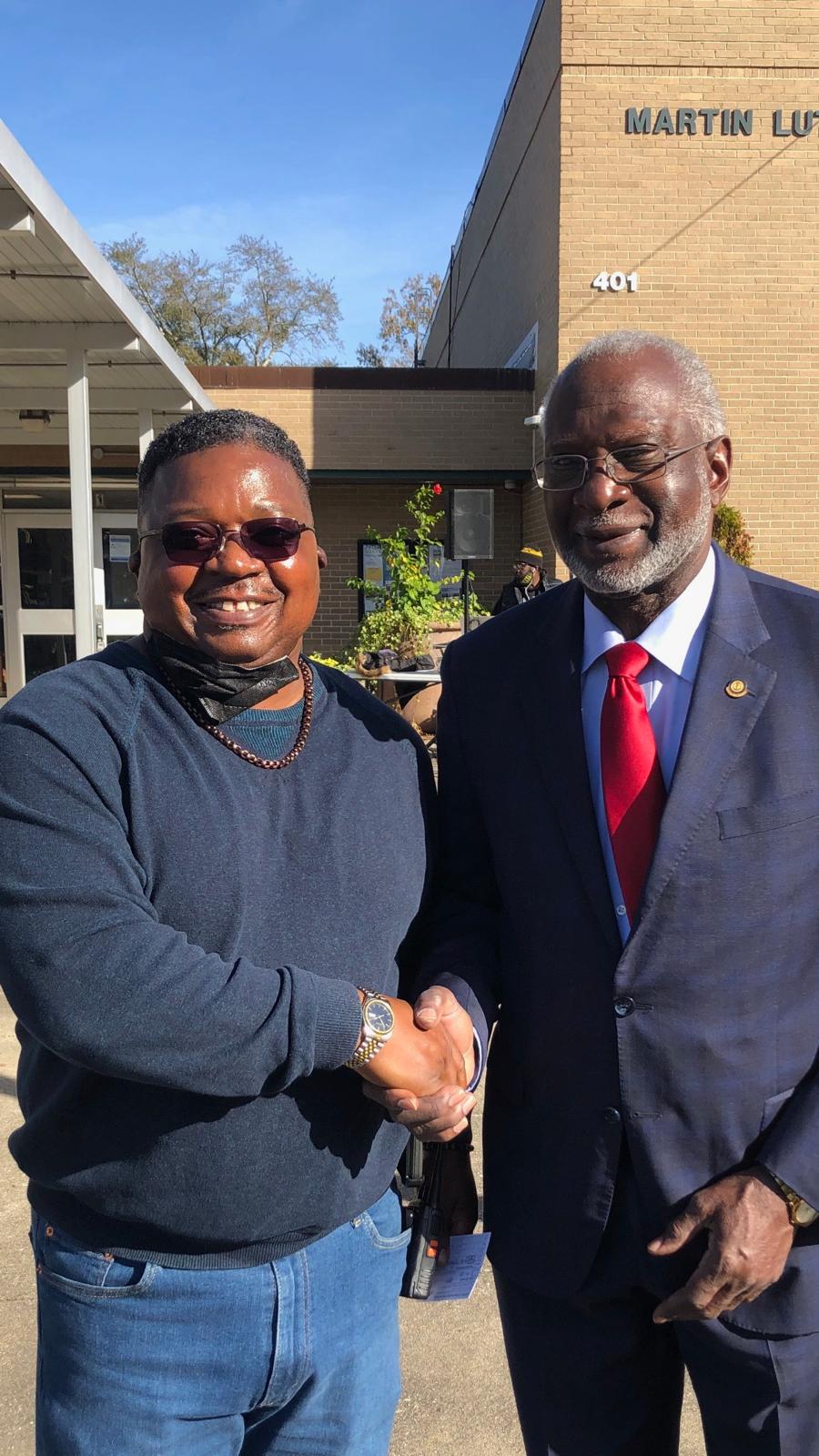 Thomas Green with Former U.S. Surgeon General Dr. David Satcher