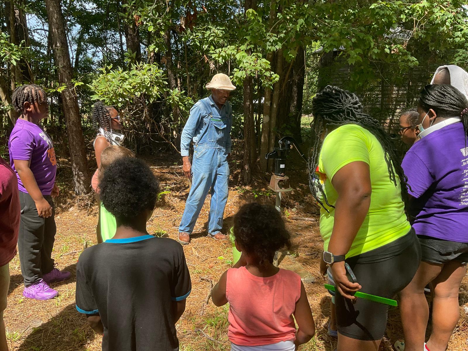 UCAN youth exploring farming and outdoor learning